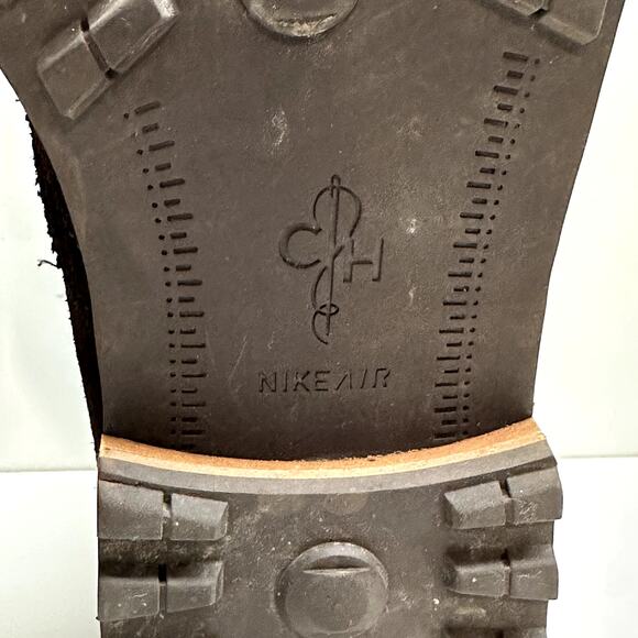 Cole Haan x Nike Air Grayson Dark Brown Suede Wingtip Chelsea Boots C10856 9 - Picture 11 of 12